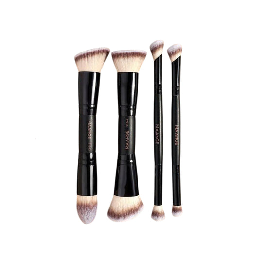 MAANGE 4Pcs Double-Ended Makeup Brush Set Makeup Tools - XOXO cosmetics