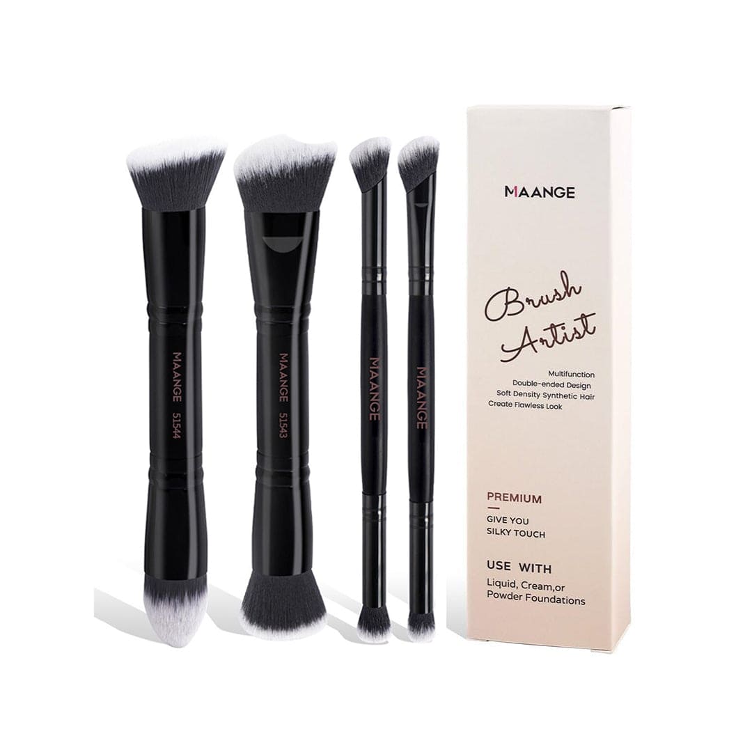 MAANGE 4Pcs Makeup Brush Set - Random Color Makeup Tools - XOXO cosmetics