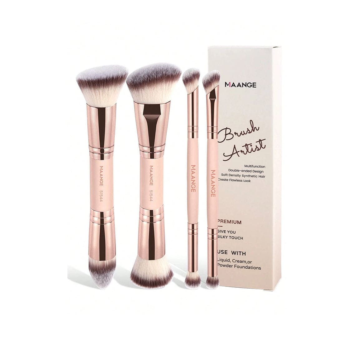 MAANGE 4Pcs Makeup Brush Set - Random Color Makeup Tools - XOXO cosmetics