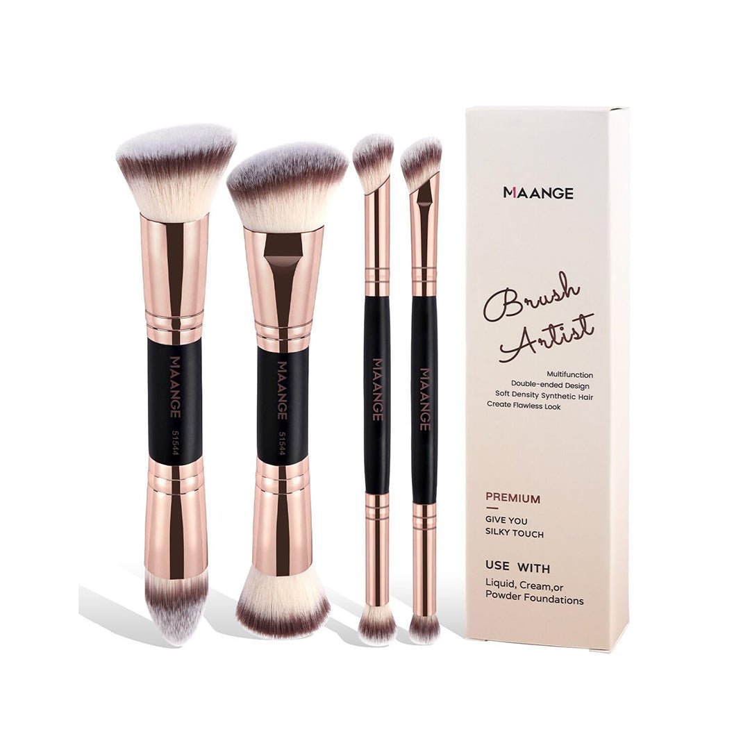 MAANGE 4Pcs Makeup Brush Set Makeup Tools - XOXO cosmetics
