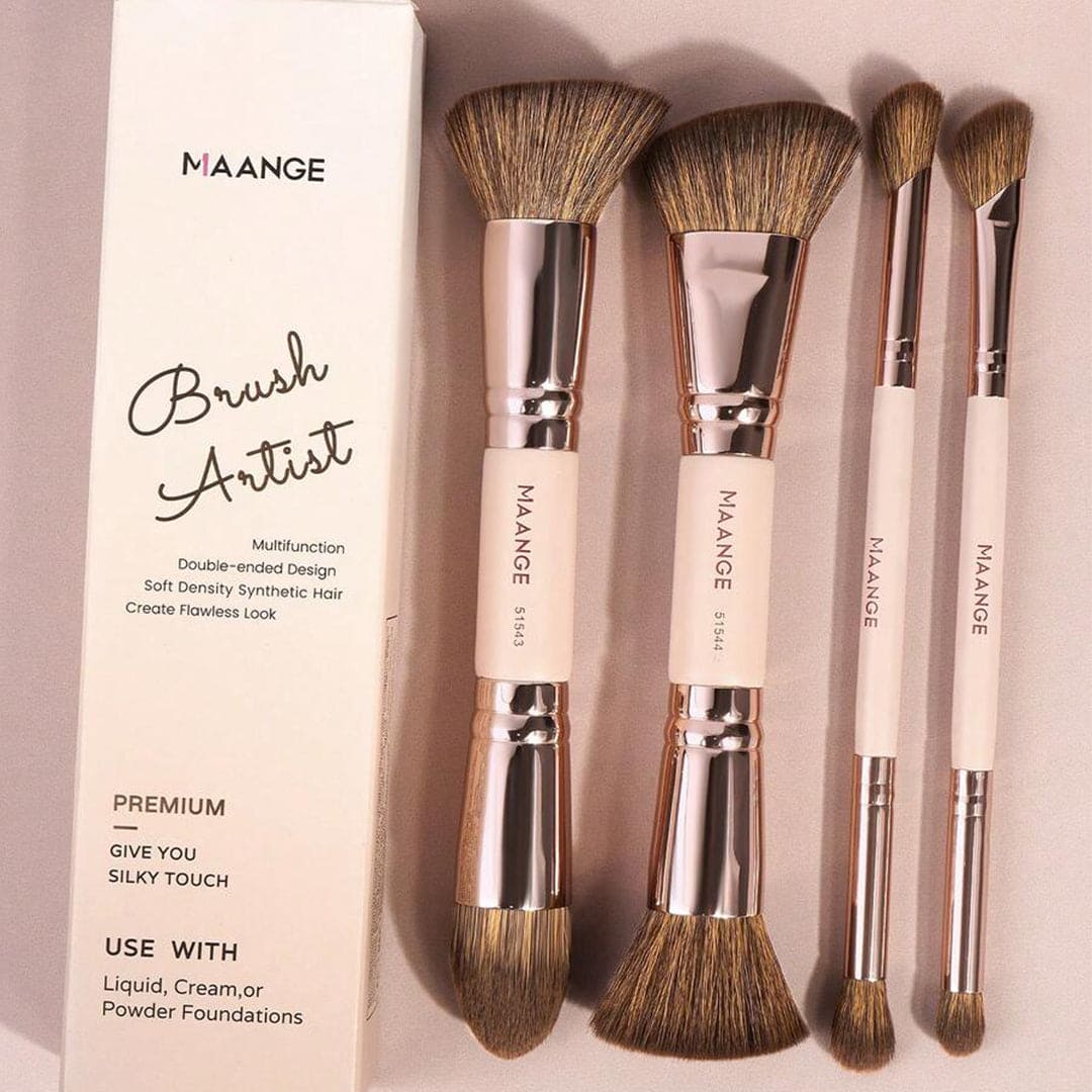 MAANGE 4Pcs Makeup Brush Set Makeup Tools - XOXO cosmetics