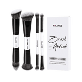 MAANGE 4pcs Professional Dual-Ended Makeup Brush Set Makeup Tools - XOXO cosmetics