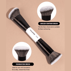 MAANGE 4pcs Professional Dual-Ended Makeup Brush Set Makeup Tools - XOXO cosmetics