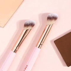 MAANGE 5Pcs Professional Facial Double-Ended Makeup Brush Set Makeup Tools - XOXO cosmetics