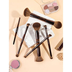 MAANGE 6pcs Double Headed Soft Natural Synthetic Hair Cosmetic Brush Set Makeup Tools - XOXO cosmetics
