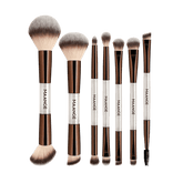 MAANGE 7pcs Professional Dual-Ended Makeup Brush Set Makeup Tools - XOXO cosmetics