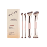 Maange 4Pcs Professional Facial Double-Ended Makeup Brush Set Makeup Tools - XOXO cosmetics