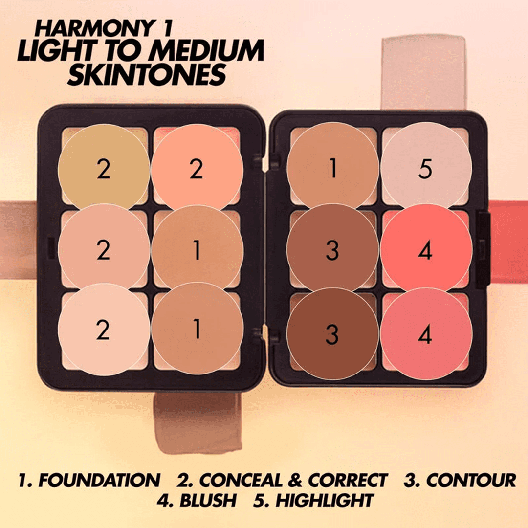 Makeup Forever HD Skin All-In-One Face Palette - Harmonie 1 Face Palette - XOXO cosmetics
