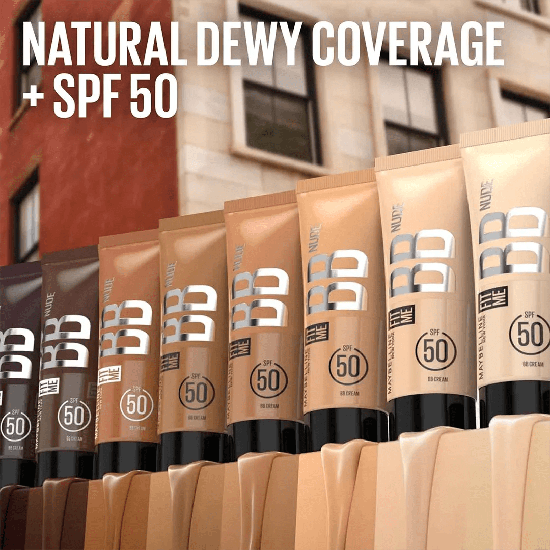 Maybelline Fit Me BB Nude SPF50 BB & CC Cream - XOXO cosmetics