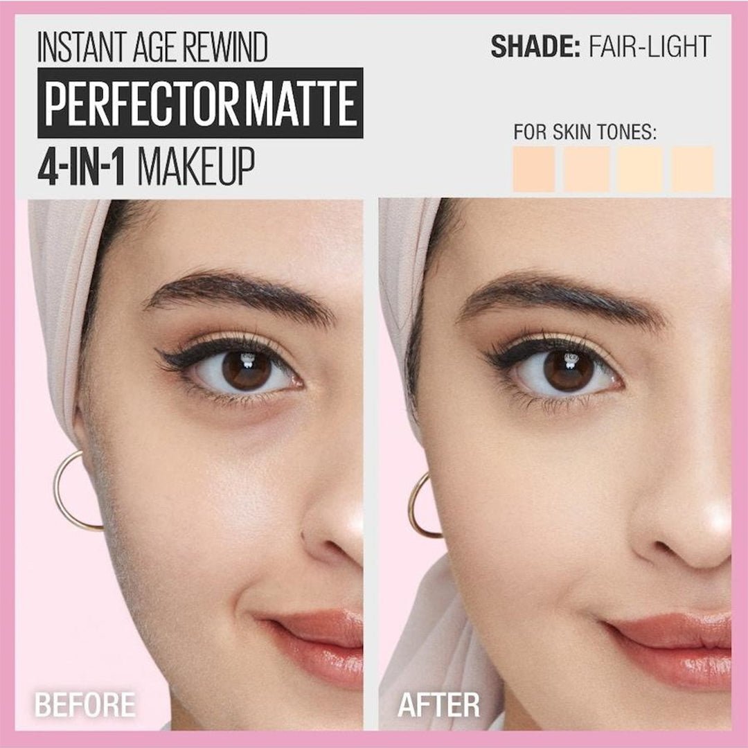 Maybelline Instant Age Rewind Perfector 4-In-1 Matte Makeup BB & CC Cream - XOXO cosmetics