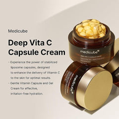 Medicube Deep VITA C Capsule Cream - 55g face moisturizer - XOXO cosmetics