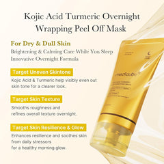 Medicube Kojic Acid Turmeric Night Wrapping Mask - 75ml Skin Care Masks & Peels - XOXO cosmetics
