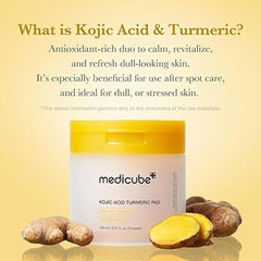 Medicube Kojic Acid Turmeric PAD - 160ml Face toner - XOXO cosmetics
