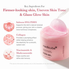 Medicube PDRN 99% Pink Collagen Toning Gel Toner PAD - 120ml Face Mask - XOXO cosmetics