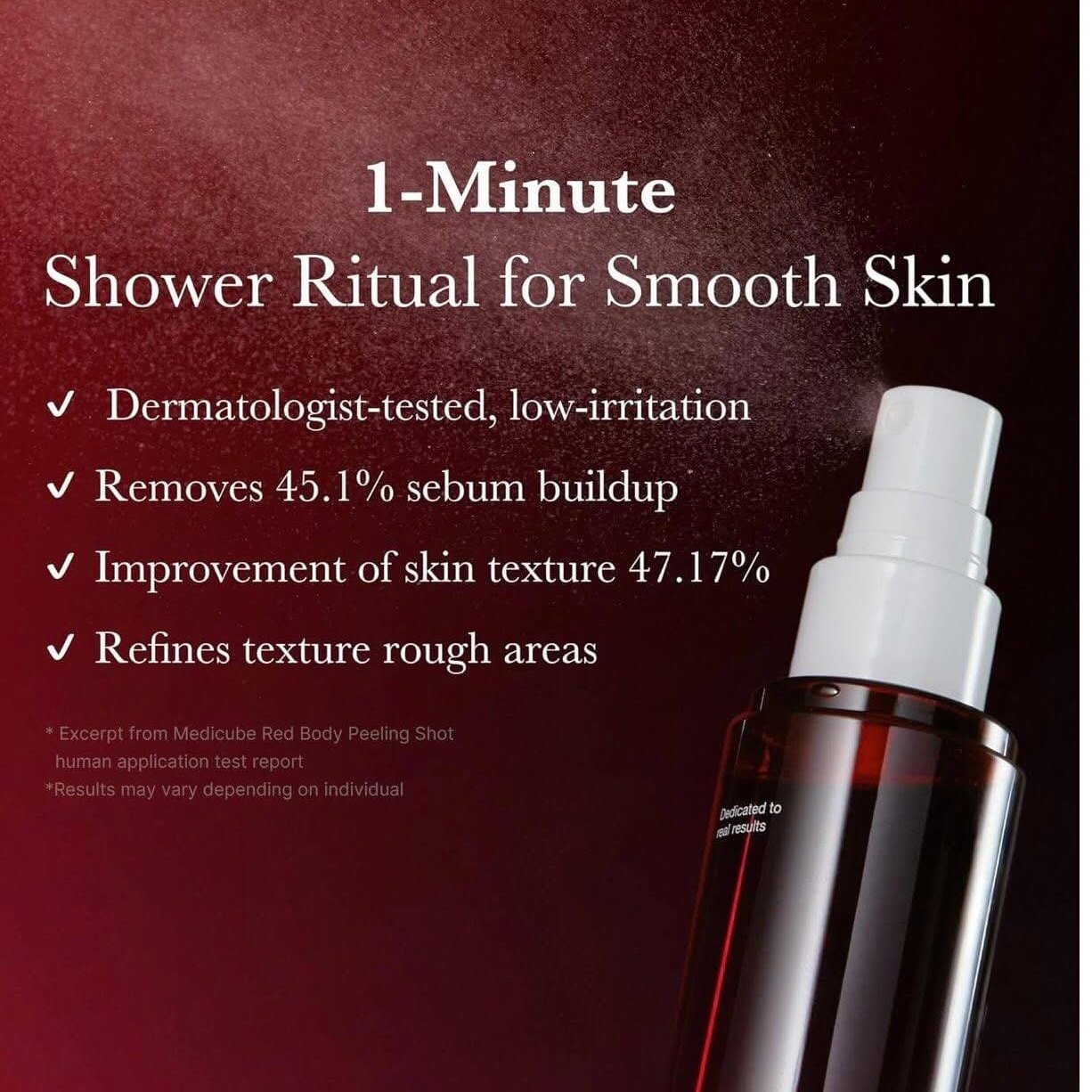 Medicube Red Acne Body Peeling Shot - 110g Acne Care - XOXO cosmetics