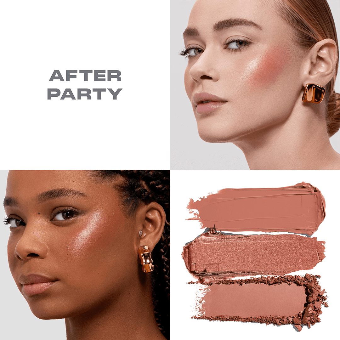 Morphe Cheek Thrills Multi-Finish Face Trio Face Palette - XOXO cosmetics