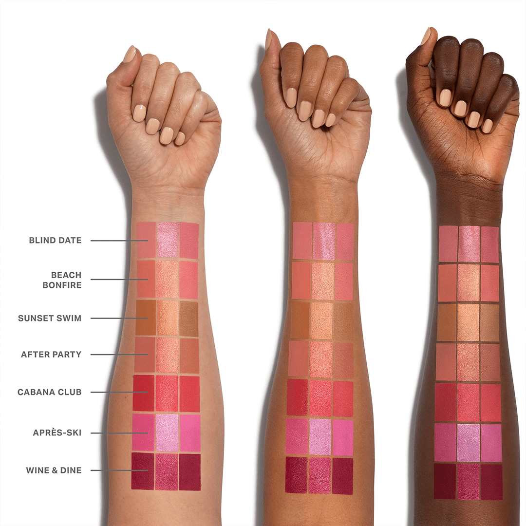 Morphe Cheek Thrills Multi-Finish Face Trio Face Palette - XOXO cosmetics