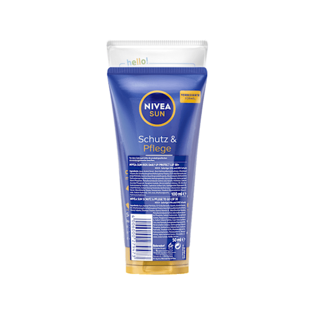 NIVEA SUN Kids Daily UV Protect SPF 50+ + Sunscreen To Go SPF 30 Kids Sun Care - XOXO cosmetics