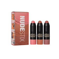 NUDESTIX Sunkissed Blush & Bronze Mini Kit - 3Pcs Blush - XOXO cosmetics