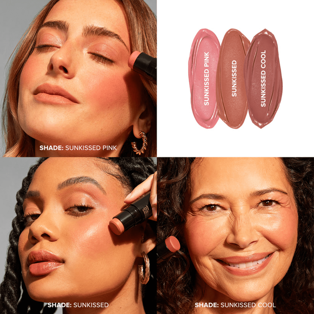 NUDESTIX Sunkissed Blush & Bronze Mini Kit - 3Pcs Blush - XOXO cosmetics