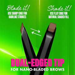 NYX Blade & Shade Nano Brow Mechanical Pencil Eyebrow - XOXO cosmetics