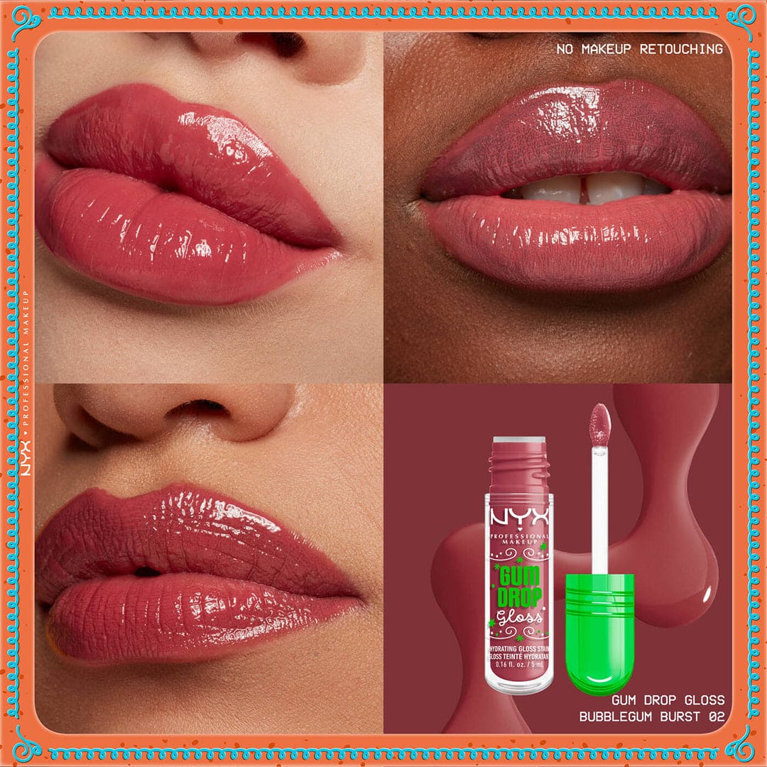 NYX Holiday Gum Drop Hydrating Gloss Serum Lip Gloss - XOXO cosmetics