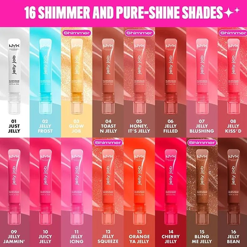 NYX Jelly Job Full-Bodied High Shine Gloss Lip Gloss - XOXO cosmetics