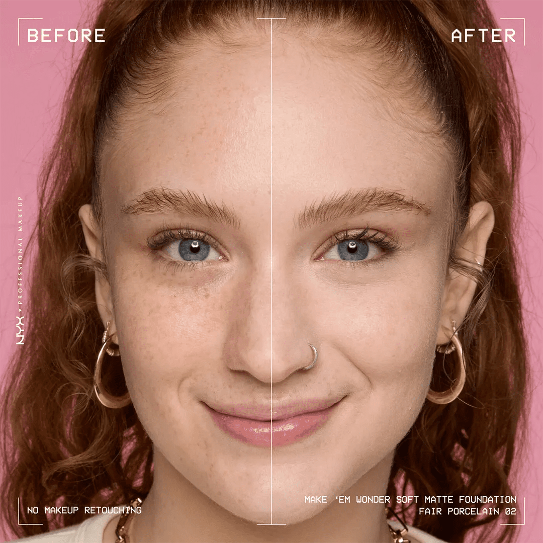 NYX Make ‘Em Wonder Soft Matte Buildable Foundation Foundation - XOXO cosmetics