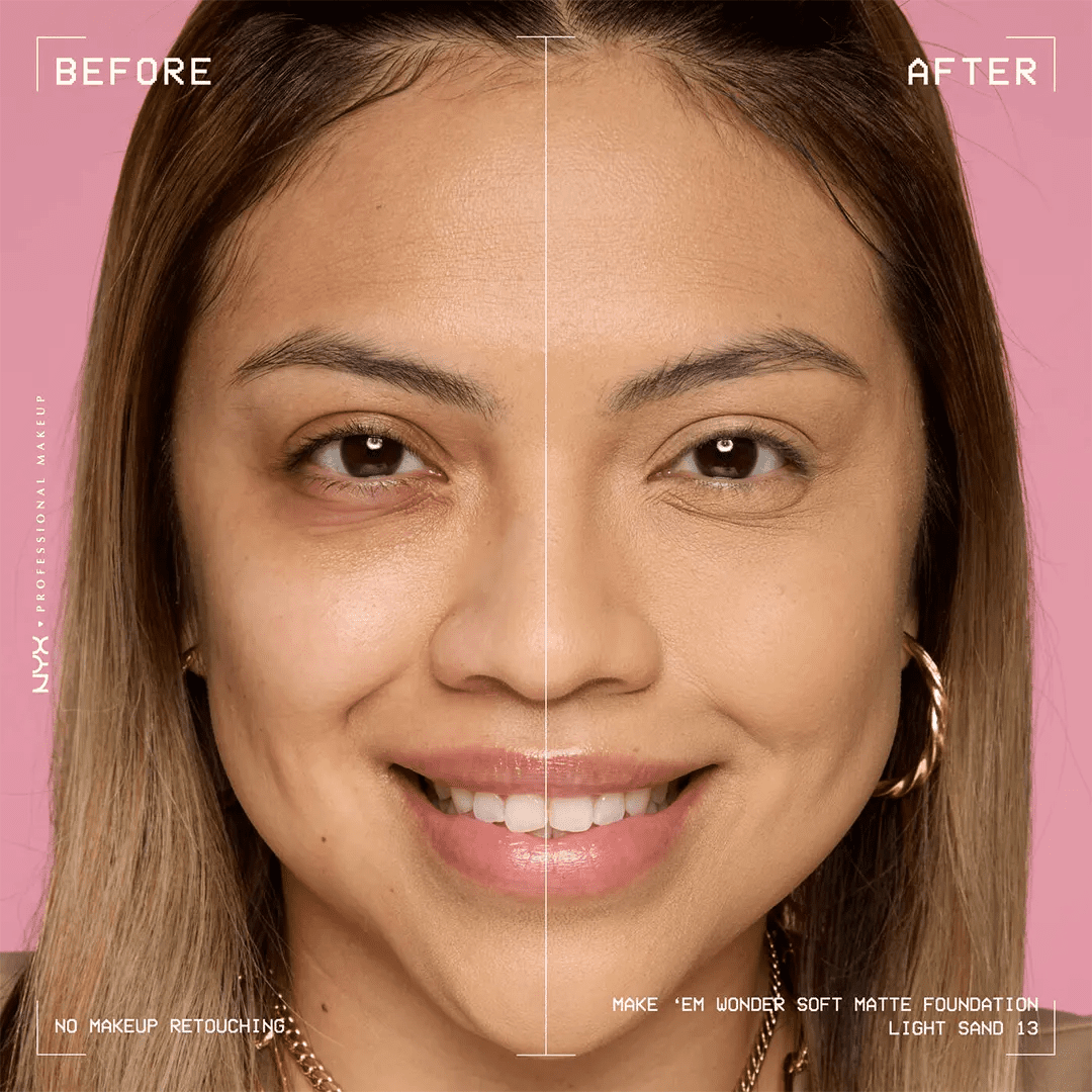 NYX Make ‘Em Wonder Soft Matte Buildable Foundation Foundation - XOXO cosmetics