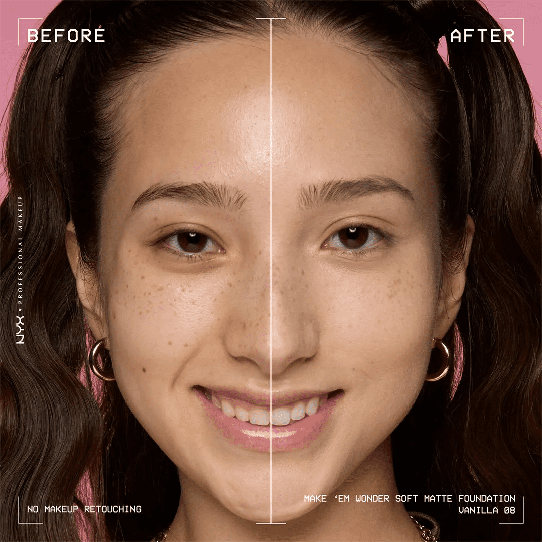 NYX Make ‘Em Wonder Soft Matte Buildable Foundation Foundation - XOXO cosmetics