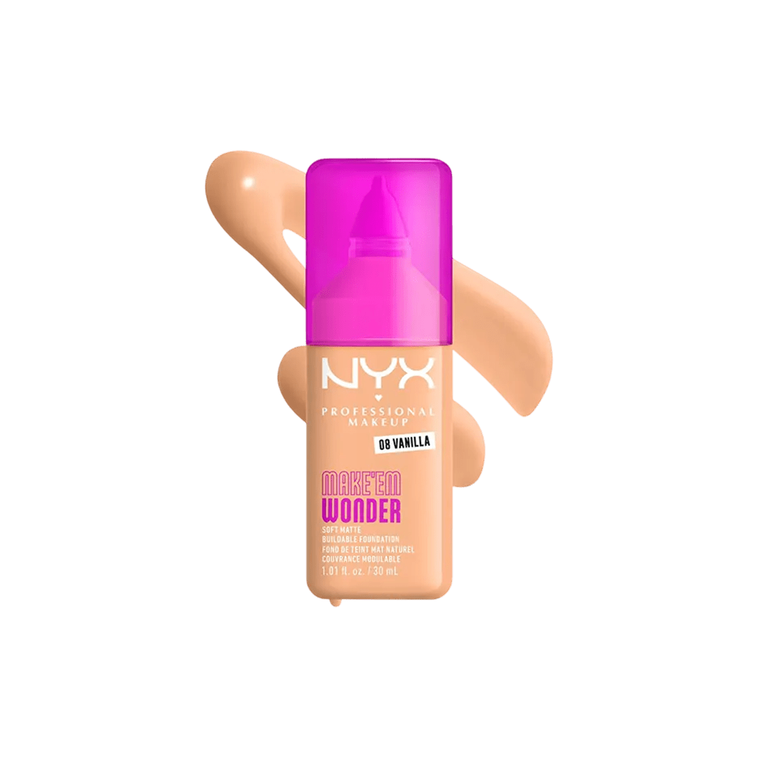 NYX Make ‘Em Wonder Soft Matte Buildable Foundation Foundation - XOXO cosmetics