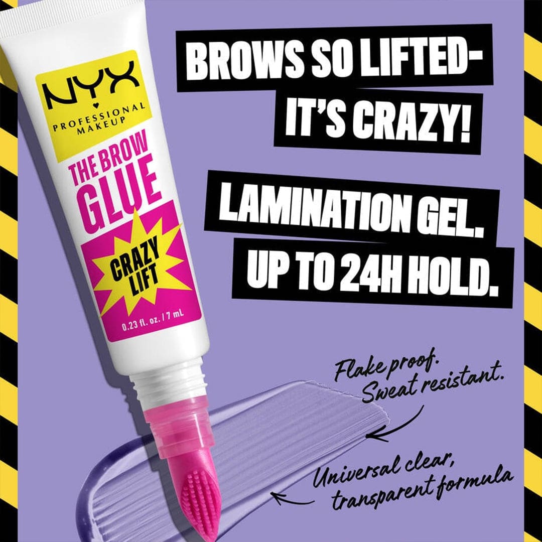 NYX The Brow Glue Crazy Lift Brow Lamination Gel Eyebrow - XOXO cosmetics