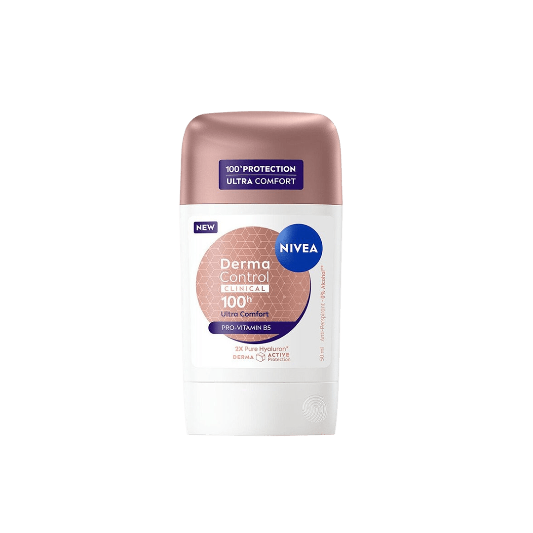 Nivea Derma Control Clinical 100h Ultra Comfort Anti-Perspirant Stick - 50ml Deodorant - XOXO cosmetics