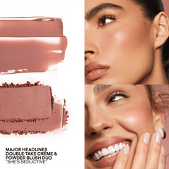 Patrick Ta Double-Take Creme & Powder Blush Mini Size Blush - XOXO cosmetics