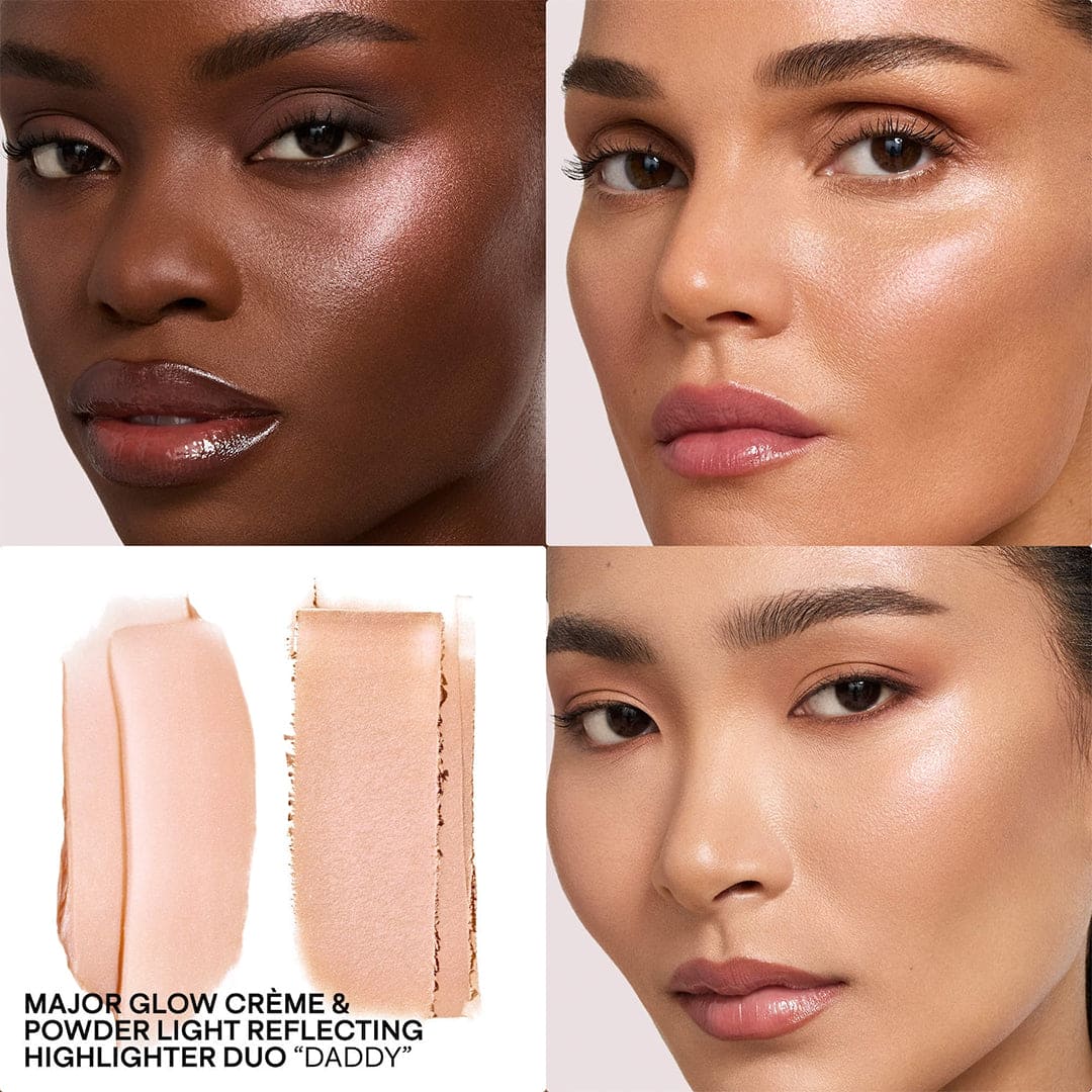 Patrick Ta Major Glow Creme & Powder Light Reflecting- Translucent Highlighter Duo Highlighter - XOXO cosmetics