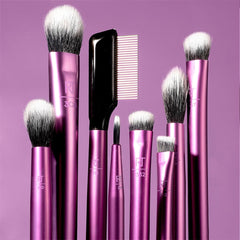 Real Techniques Everyday Eye Essentials - 8 Must-Have Eye Brushes Makeup Tools - XOXO cosmetics