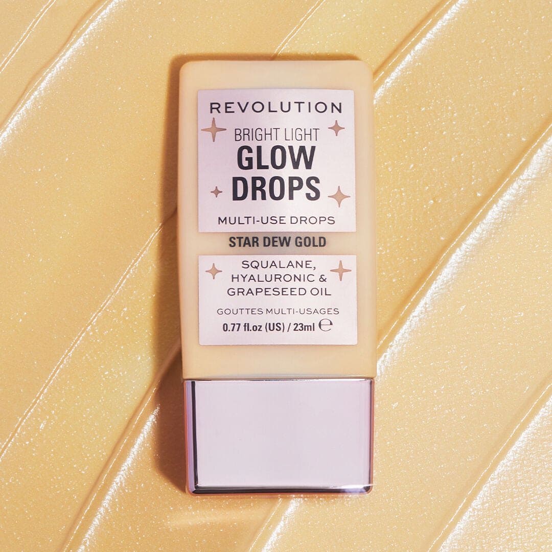 Revolution Bright Light Glow Drops Star Dew Gold Highlighter - XOXO cosmetics