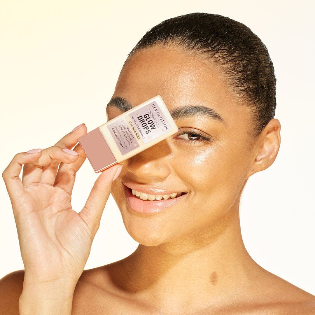 Revolution Bright Light Glow Drops Star Dew Gold Highlighter - XOXO cosmetics
