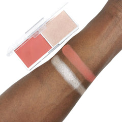 Revolution Colour Play Blushed Duo Blush & Highlighter - XOXO cosmetics