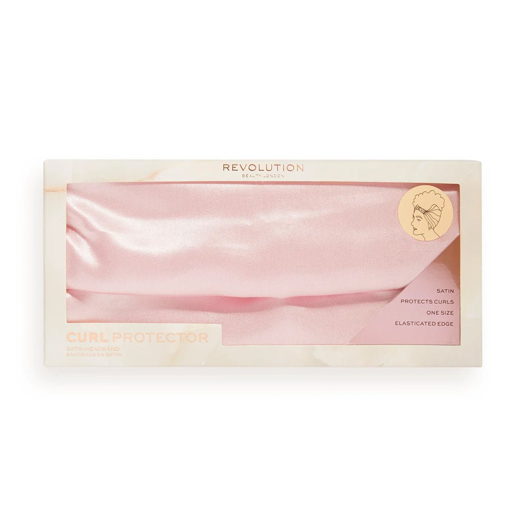 Revolution Curl Protector Satin HeadBand - Pink Hair Tools - XOXO cosmetics