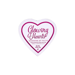 Revolution Glowing Hearts Triple Baked Highlighter - Goddess Of Faith Highlighter - XOXO cosmetics