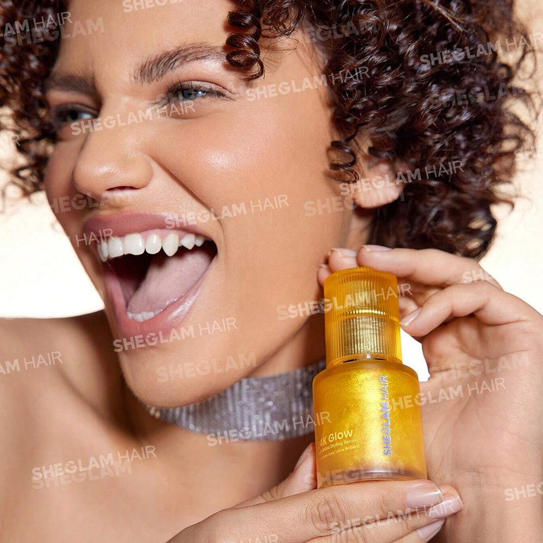 SHEGLAM 24K Glow High Shine Styling Serum Hair Serum - XOXO cosmetics