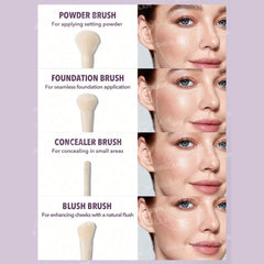 SHEGLAM 8Pcs Pro Core Brush kit Makeup Tools - XOXO cosmetics