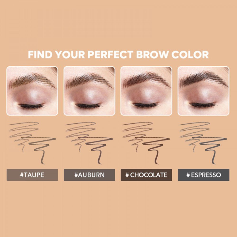 SHEGLAM Brows On Demand 2-in-1 Brow Pencil Eyebrow - XOXO cosmetics