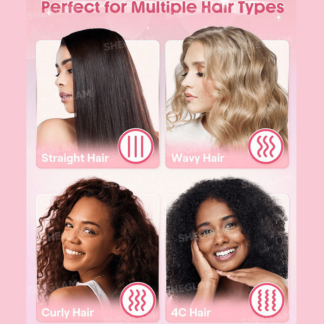 SHEGLAM Cupid's Charm Sweet Heart Paddle Brush Hair Tools - XOXO cosmetics