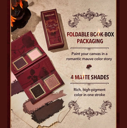SHEGLAM Ember Rose Burning Devotion Eyeshadow Palette Eyeshadow - XOXO cosmetics