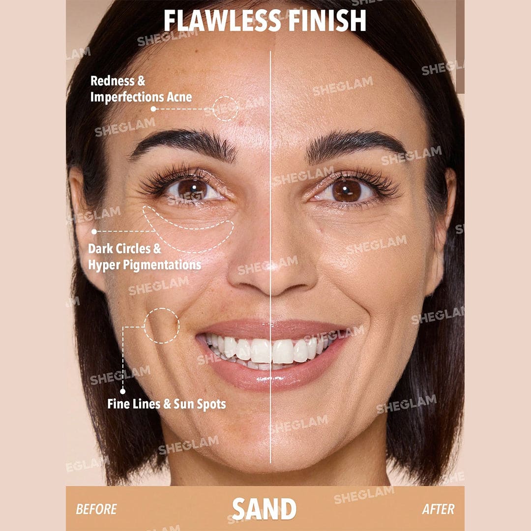 SHEGLAM Skin Magnet High Coverage Foundation Stick-Peach Foundation - XOXO cosmetics