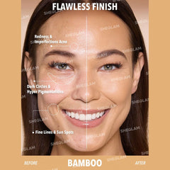 SHEGLAM Skin Magnet High Coverage Foundation Stick-Peach Foundation - XOXO cosmetics