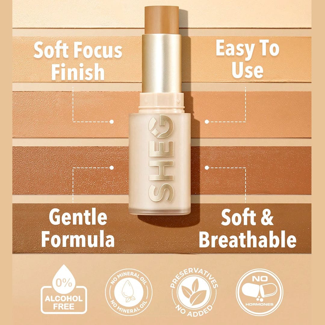 SHEGLAM Skin Magnet High Coverage Foundation Stick-Peach Foundation - XOXO cosmetics