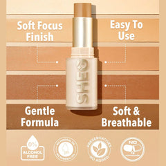 SHEGLAM Skin Magnet High Coverage Foundation Stick-Peach Foundation - XOXO cosmetics